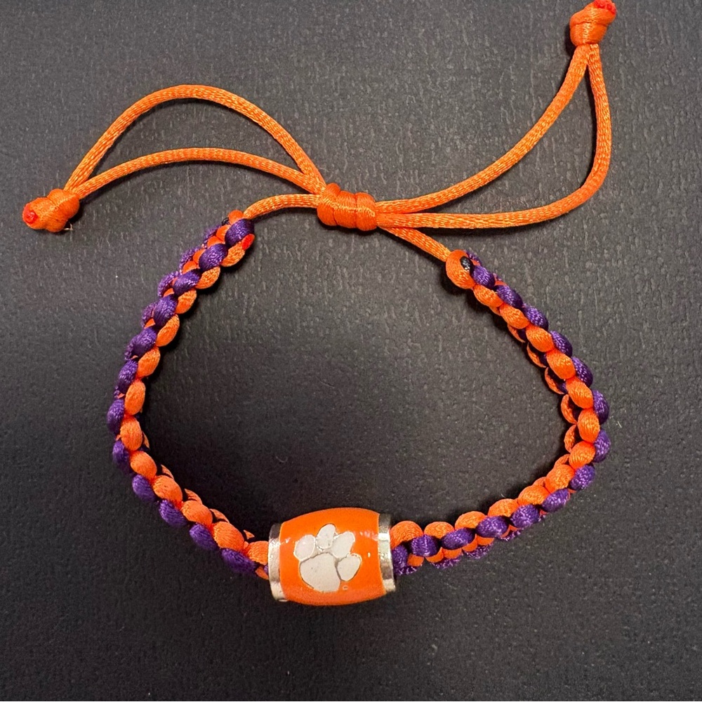 Clemson Braided Bracelet